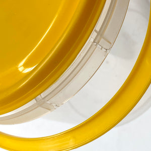 1KG (800ml) Honey Pail - Bucket - Australian Made - Yellow Lid and Handle - 0.8L - Live Slow - Bee Kind - Waggle & Forage - Kyneton - Victoria - Australia