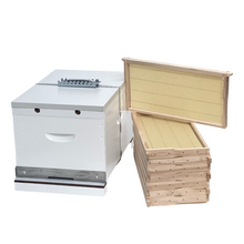 Load image into Gallery viewer, Standard 8 Frame Beehive - Ready to Go - With Emlock - Entrance Reducer - Live Slow - Bee Kind - Waggle &amp; Forage - Kyneton - Victoria - Australia