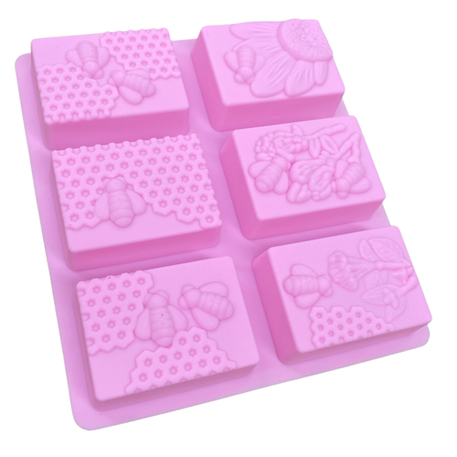 Honeybee Themed Beeswax/Soap Mould - Live Slow - Bee Kind - Waggle & Forage - Kyneton - Victoria - Australia
