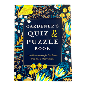 Gardener's Quiz & Puzzle Book - 100 Brainteasers for Gardeners Who Know their Onions - Book - Gift for Gardener - Live Slow - Bee Kind - Waggle & Forage - Kyneton - Victoria - Australia