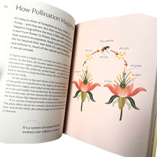 Load image into Gallery viewer, The book 'Honeybees: The Wonders of the Hive and How to Help them Thrive' by Mary Trumble and Henry Fried, featuring a cream-colored cover with a colourful illustration of flowers, bees, and a beehive.