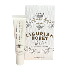 Load image into Gallery viewer, Organic Ligurian Honey - Cranberry - Lip Buzz 15ml - Waggle &amp; Forage - Live Slow Bee Kind - Kyneton - Victoria - Australia