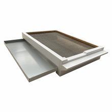 Load image into Gallery viewer, Ventilated - Mesh Beehive Base With Varroa Tray - Not Wax Dipped &amp; Painted - White - Live Slow - Bee Kind - Waggle &amp; Forage - Kyneton - Victoria - Australia