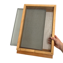 Load image into Gallery viewer, Ventilated/Mesh Beehive Base With Varroa Tray - Hot Wax Dipped - Live Slow - Bee Kind - Waggle &amp; Forage - Kyneton - Victoria - Australia