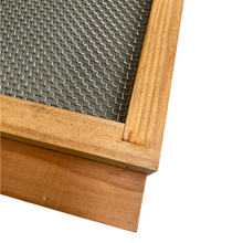 Load image into Gallery viewer, Ventilated/Mesh Beehive Base With Varroa Tray - Hot Wax Dipped - Live Slow - Bee Kind - Waggle &amp; Forage - Kyneton - Victoria - Australia