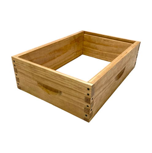 Ideal Box Jointed Bee Super - Wax Dipped Only - 8 Frame - Natural Beekeeping - Live Slow - Bee Kind - Waggle & Forage - Kyneton - Victoria - Australia