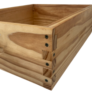 Ideal Box Jointed Bee Super - Wax Dipped Only - 8 Frame - Natural Beekeeping - Live Slow - Bee Kind - Waggle & Forage - Kyneton - Victoria - Australia