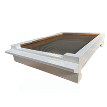 Load image into Gallery viewer, Ventilated - Mesh Beehive Base With Varroa Tray - Not Wax Dipped &amp; Painted - White - Live Slow - Bee Kind - Waggle &amp; Forage - Kyneton - Victoria - Australia