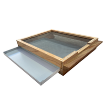 Load image into Gallery viewer, Ventilated/Mesh Beehive Base With Varroa Tray - Hot Wax Dipped - Live Slow - Bee Kind - Waggle &amp; Forage - Kyneton - Victoria - Australia