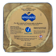 Load image into Gallery viewer, Apiguard - Organic - Thymol Varroa Treatment - For Honey Bees - Live Slow - Bee Kind - Waggle &amp; Forage - Kyneton - Victoria - Australia