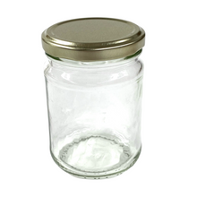 Load image into Gallery viewer, 500g (375ml) Glass Honey Jar - Australian Made - Flint Jar - With Lid - Live Slow - Bee Kind - Waggle &amp; Forage - Kyneton - Victoria - Australia