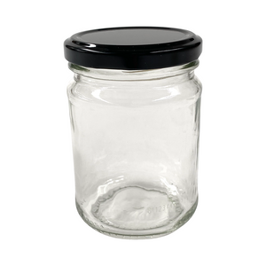 500g (375ml) Glass Honey Jar - Australian Made - Flint Jar - With Lid - Live Slow - Bee Kind - Waggle & Forage - Kyneton - Victoria - Australia