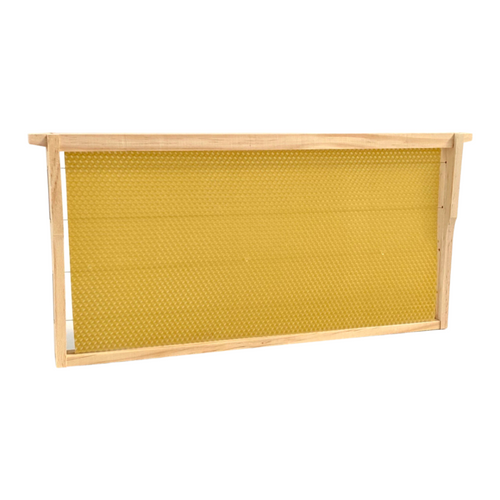 Full Depth Bee Frame: Ready-to-go - Beeswax Foundation - Beekeeping - Live Slow - Bee Kind - Waggle & Forage