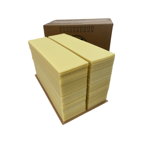 Pure Beeswax Foundation Sheets - Ideal (Half Size) - Candle Making Wax - Beekeeping Supplies - Live Slow - Bee Kind - Waggle & Forage - Kyneton - Australia