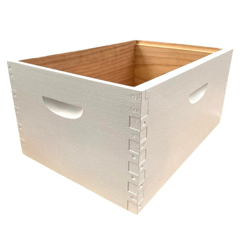 Full Depth, Box Jointed Super - Wax Dipped & Painted - Beekeeping Supplies - Live Slow - Bee Kind - Waggle & Forage - Kyneton - Australia