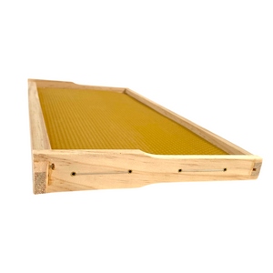Full Depth Bee Frame: Ready-to-go - Beeswax Foundation - Beekeeping - Live Slow - Bee Kind - Waggle & Forage
