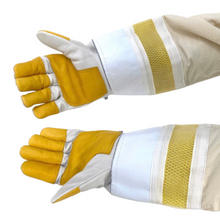 Load image into Gallery viewer, OzArmour Premium Quality Beekeeping Gloves - Live Slow - Bee Kind - Waggle &amp; Forage - Kyneton - Australia