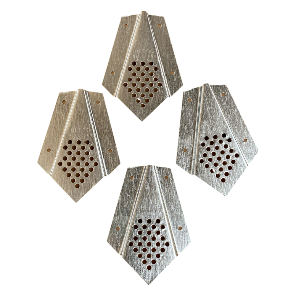 Bee Escape Corners - Australian Made - Galvanised - Live Slow - bee kind - Waggle & Forage - Kyneton - Australia