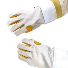 Load image into Gallery viewer, OzArmour Premium Quality Beekeeping Gloves - Live Slow - Bee Kind - Waggle &amp; Forage - Kyneton - Australia