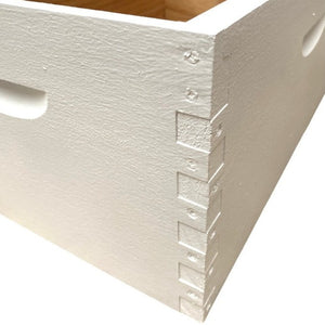 Full Depth, Box Jointed Super - Wax Dipped & Painted - Beekeeping Supplies - Live Slow - Bee Kind - Waggle & Forage - Kyneton - Australia
