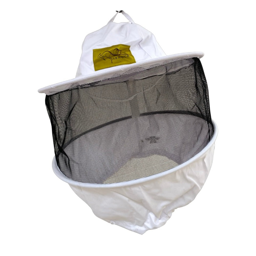 OzArmour Round Hat Veil - Beekeeping Supplies - Live Slow - Bee Kind - Waggle & Forage