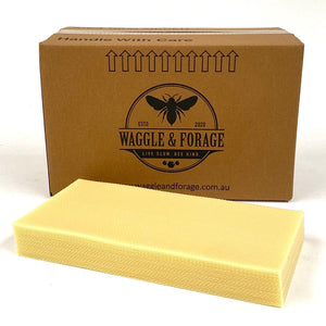 Pure Beeswax Foundations - 115 Full Depth (8kg) - Foundation sheets - Beekeeping - Live Slow - Bee Kind - Waggle & Forage - Kyneton - Australia